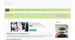 Desktop Screenshot of koerper.com