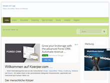 Tablet Screenshot of koerper.com